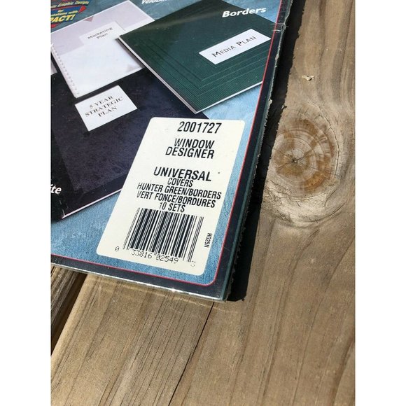NWT Pack of 10 GBC Designer Universal Covers Hunter Green Window Designer Report - Picture 2 of 4